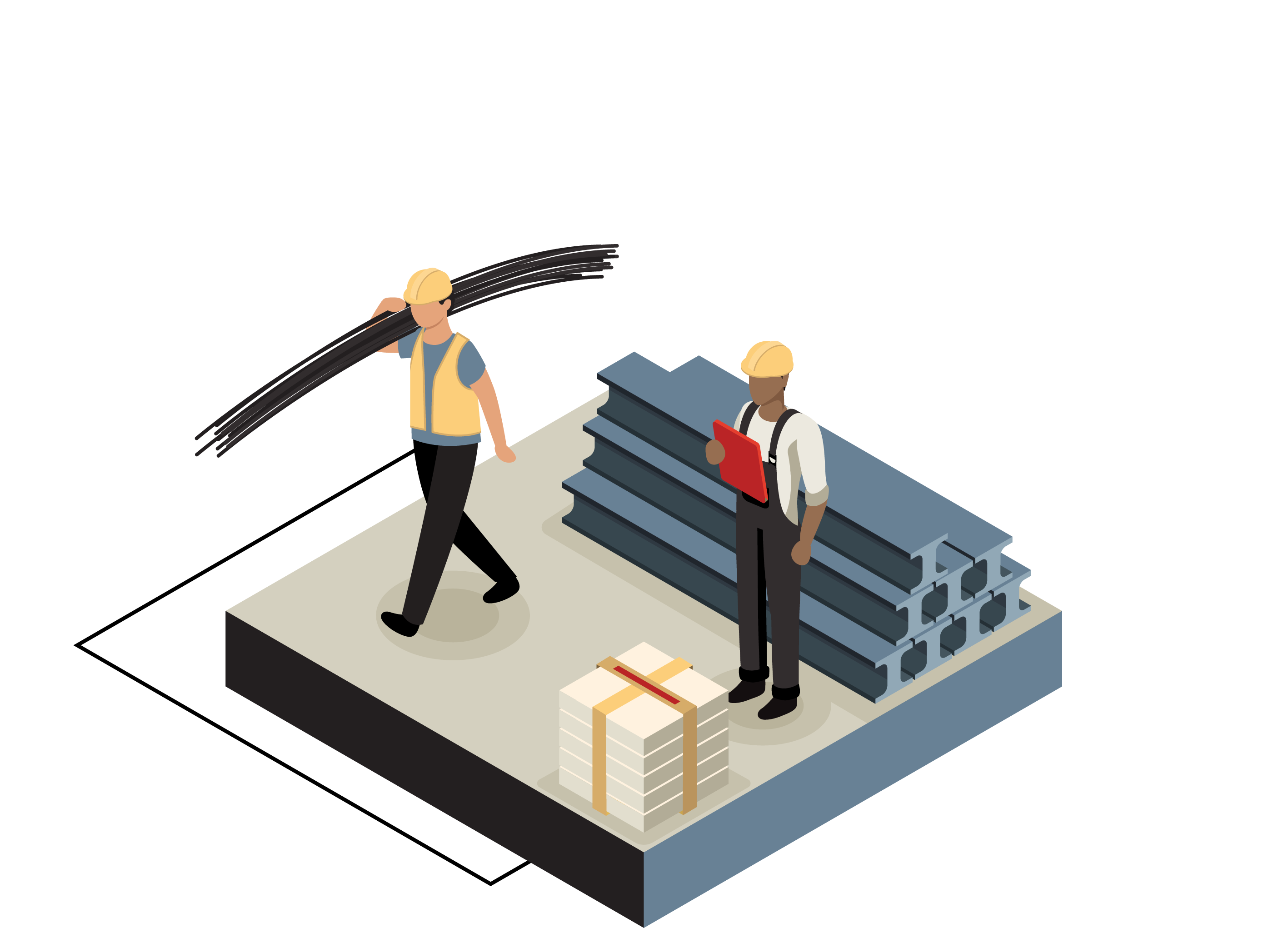 construction equipment graphic