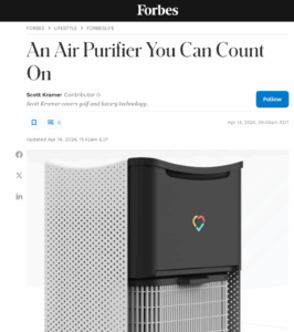 Articles from noted business publication and air purification experts Forbes #5